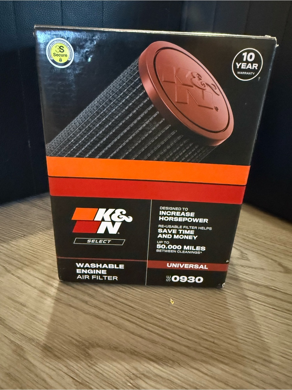 NEW K&N Select Washable Engine Air Filter (model SE-0930)